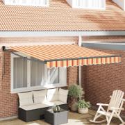 vidaXL Utfällbar markis Gul och Orange 300 x 250 cm