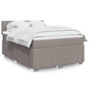 vidaXL Ramsäng med madrass taupe 140x190 cm tyg