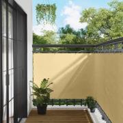 vidaXL Balkong Skärm Sand 110 x 200 cm Oxford Tyg