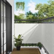 vidaXL Balkong Skärm Vit 110 x 600 cm Oxford Tyg