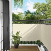 vidaXL Balkong Skärm Kräm 100 x 600 cm Oxford Tyg