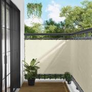 vidaXL Balkong Skärm Kräm 110 x 400 cm Oxford Tyg