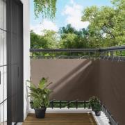 vidaXL Balkong Skärm Taupe 100 x 400 cm Oxford Tyg