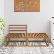 vidaXL Sektionell Soffa Enheter 2 Stycke Naturfärg Massivt Akaciaträ