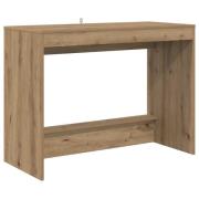 vidaXL Skrivbord för säng Artisan Ek 100 x 45 x 75 cm Konstruerat trä