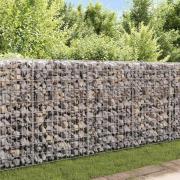 vidaXL Gabionkorg galvaniserat stål 120x30x100 cm