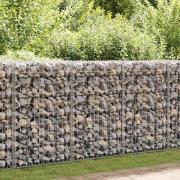 vidaXL Gabionmur galvaniserat stål 300x30x100 cm