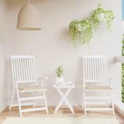 vidaXL Stolsdynor 2 st beige 40x40x4 cm oxfordtyg
