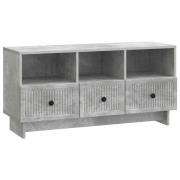 vidaXL TV-skåp med låda Betonggrå 102 x 34,5 x 50 cm Konstruerat trä