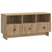 vidaXL TV-skåp med låda Artisan-ek 102 x 34,5 x 50 cm Konstruerat trä