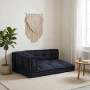 vidaXL Pallettsoffa Kudde 3 pcs Antracit 120 x 80 x 38 cm Tyg