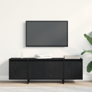 vidaXL TV-skåp Svart Ek 120 x 30 x 40,5 cm Konstruerat trä