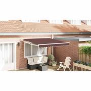 vidaXL Markis automatiskt infällbar brun 300x250 cm
