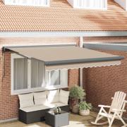 vidaXL Markis Beige 350 x 250 cm Polyester och aluminium