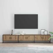 vidaXL TV Enheter 2 pcs Artisan Ek 240 x 35 x 41 cm Konstruerat trä