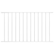 vidaXL Staketpanel Woerden pulverlackerad stål 1,7x1 m vit