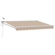vidaXL Elektrisk Retraktabel Markis Beige 3,5 x 2 m
