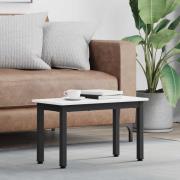 vidaXL Kaffeebord Vit 60 x 30 x 36 cm Massiv furu