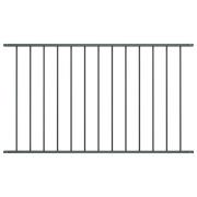 vidaXL Staketpanel Woerden pulverlackerad stål 1,7x0,75 m antracit