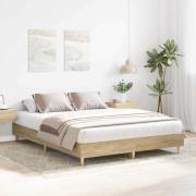 vidaXL Sängram 2 pcs Sonoma 152 x 203 cm Konstruerat trä