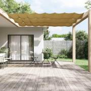 vidaXL Markis vertikal beige 140x1200 cm oxfordtyg