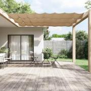 vidaXL Markis vertikal taupe 100x1000 cm oxfordtyg