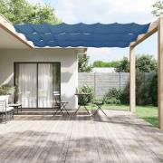 vidaXL Markis vertikal blå 140x1200 cm oxfordtyg