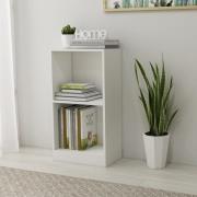 vidaXL Bokhylla vit 40x24x75 cm konstruerat trä