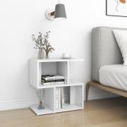 vidaXL Sängbord 2 st vit 50x30x51,5 cm konstruerat trä