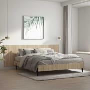 vidaXL Vägghängd sänggavel sonoma-ek 240x1,5x80 cm konstruerat trä