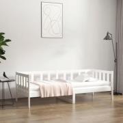 vidaXL Dagbädd utan madrass vit 80x200 cm massiv furu