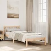vidaXL Sängram utan madrass extra lång 90x210 cm massiv furu