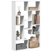 vidaXL Bokhylla vit 72x20x120,5 cm konstruerat trä