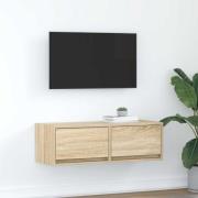 vidaXL TV-bänk sonoma ek 80x31x25,5 cm konstruerat trä