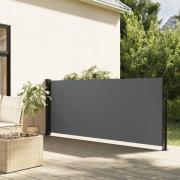 vidaXL Utdragbar sidomarkis antracit 140x600 cm