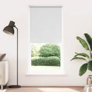 vidaXL Rullgardin mörkläggning 84,4x230 cm Tygbredd 80 cm vit