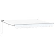vidaXL Manuell Utdragbar Markis Vit 3,5 x 2 m