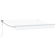 vidaXL Elektrisk Retraktabel Markis Vit 3,5 x 2 m