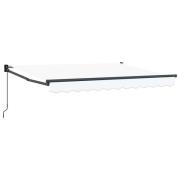 vidaXL Manuell Utdragbar Markis Vit 3,5 x 2 m