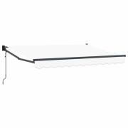 vidaXL Elektrisk Retraktabel Markis Vit 3,5 x 2 m