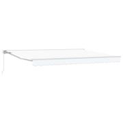 vidaXL Manuell Utdragbar Markis Vit 4,5 × 3,5 m