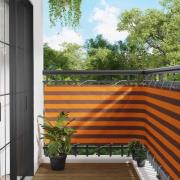 vidaXL Balkong Skärm Orange och Brunt 100 x 200 cm Oxford Tyg
