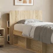 vidaXL Sänggavelsskåp med lagring Sonoma-ek Konstruerat trä