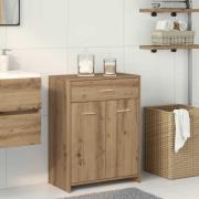 vidaXL Badrumsskåp artisan ek 60x33x80 cm konstruerat trä