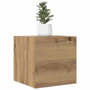 vidaXL Väggmonterad tv-bänk artisan ek 30,5x30x30 cm