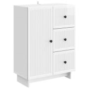 vidaXL Sideboard Vit högglans 66 x 34,5 x 90 cm Konstruerat trä