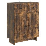 vidaXL Sideboard med låda Rökt ek 66 x 34,5 x 90 cm Konstruerat trä