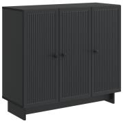 vidaXL Sideboard Svart 89 x 34,5 x 80 cm Konstruerat trä