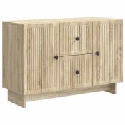 vidaXL Sideboard med låda Sonoma-ek 89 x 34,5 x 60 cm Konstruerat trä