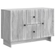 vidaXL Sideboard Grå sonoma-ek 89 x 34,5 x 60 cm Konstruerat trä